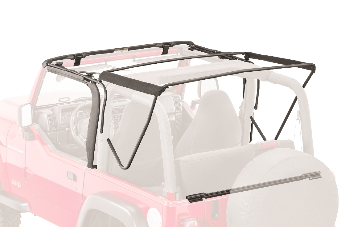 Mastertop Full Hardware Top No Doorskins Tinted Glass For 97-06 Jeep Wrangler Tj, Black Diamond Mastertop Full Hardware Top No Doorskins Tinted Glass For 97-06 Jeep Wrangler Tj, Black Diamond