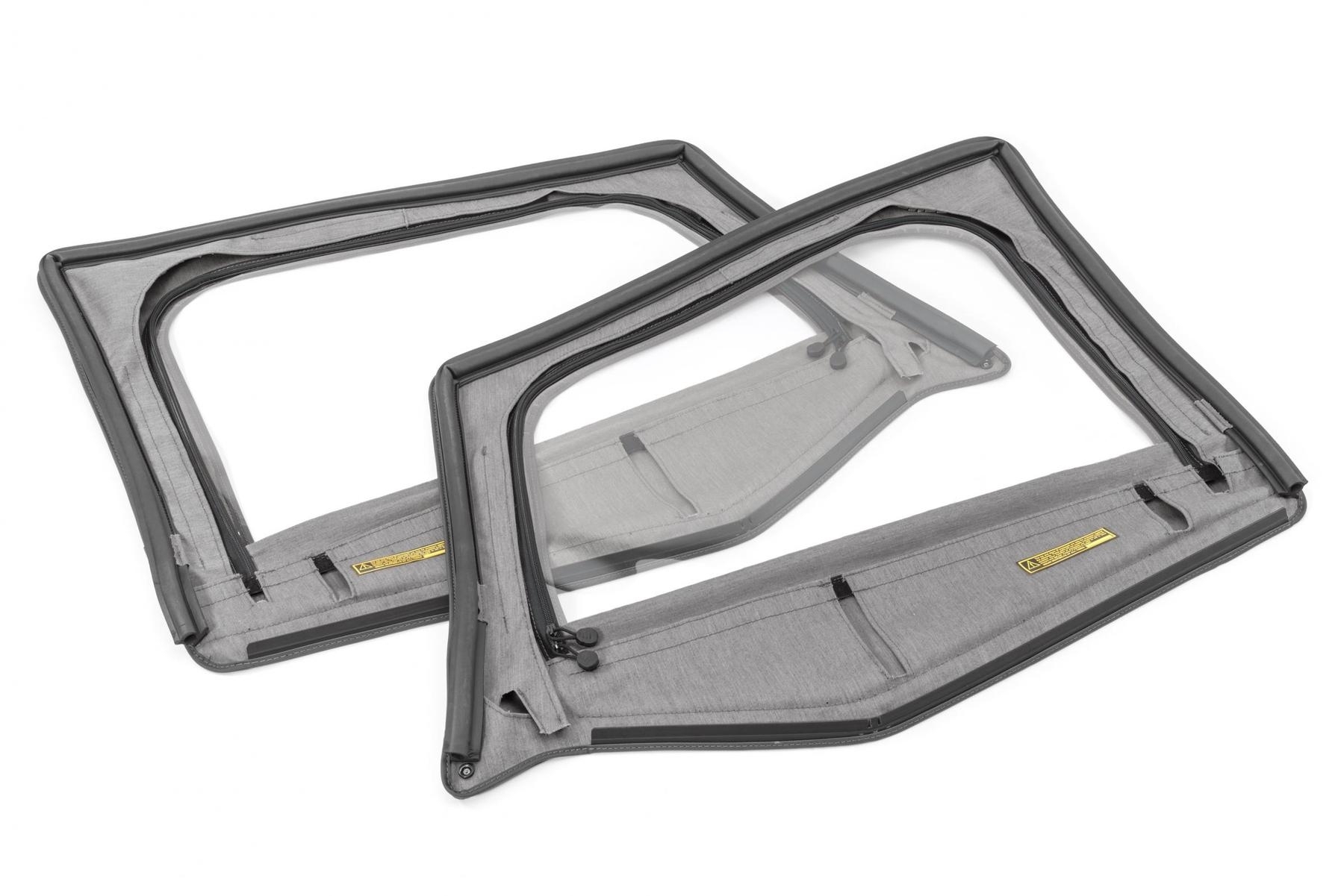 Mastertop Fabric Replacement Upper Door Skins For 88-95 Jeep Wrangler Yj, Black Diamond (Pair) Mastertop Fabric Replacement Upper Door Skins For 88-95 Jeep Wrangler Yj, Black Diamond (Pair)
