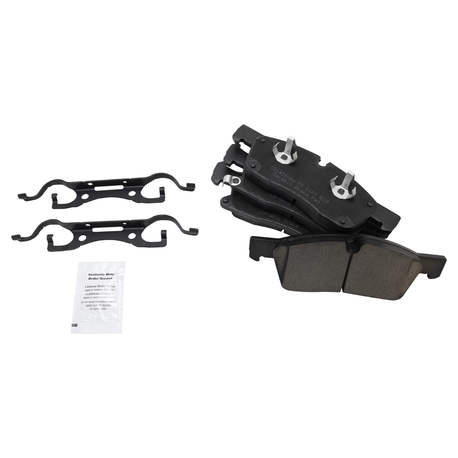 Trq Ceramic Brake Pads For 11-16 Grand Cherokee Front, HWNV-BFA73224 Trq Ceramic Brake Pads For 11-16 Grand Cherokee Front, HWNV-BFA73224