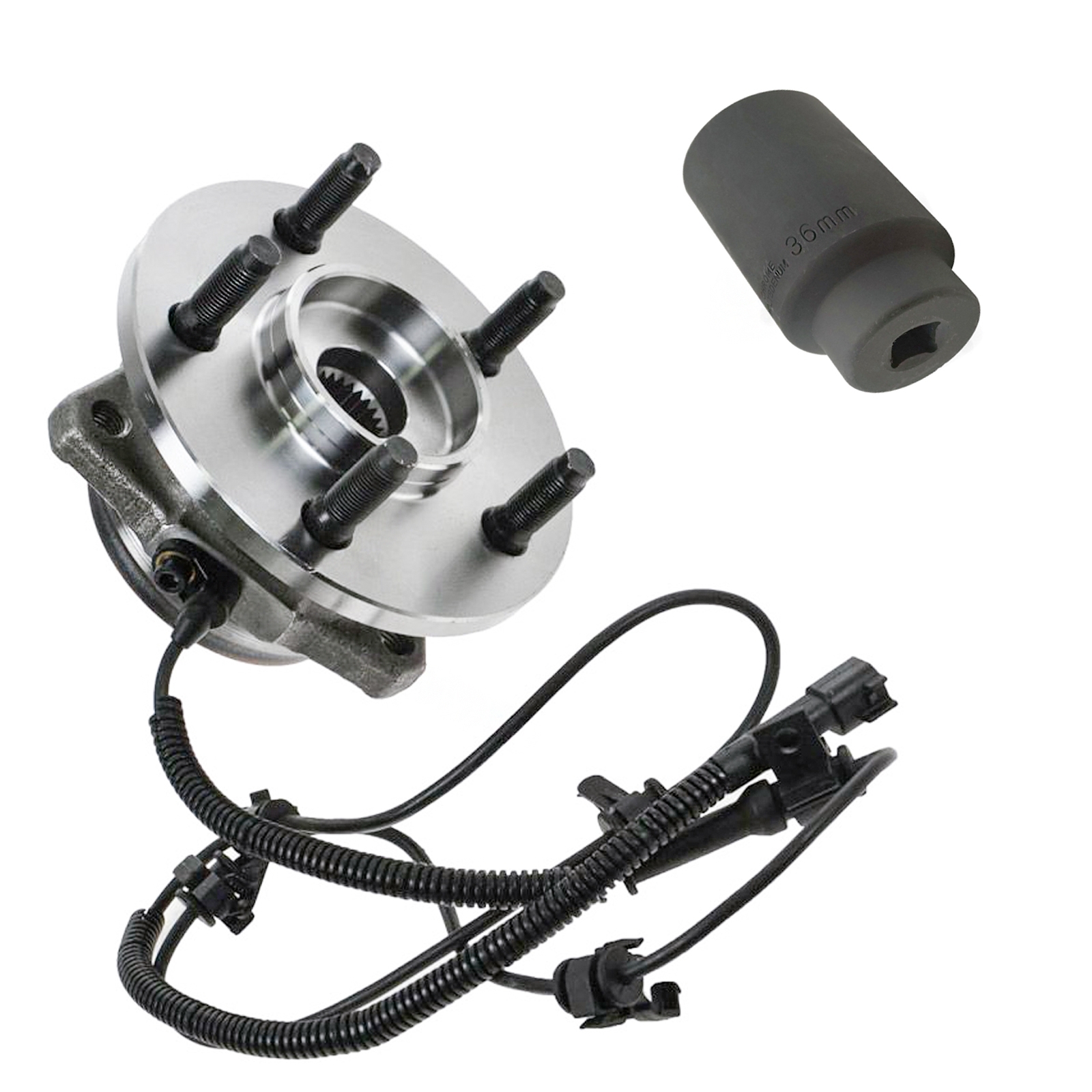 Trq Wheel Bearing & Axle Socket Kit For 02-07 Liberty Front Passenger Side, HWNV-BHA84981 Trq Wheel Bearing & Axle Socket Kit For 02-07 Liberty Front Passenger Side, HWNV-BHA84981