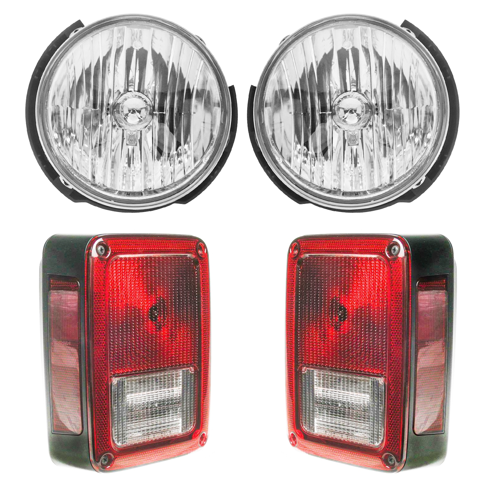 Diy Solutions 4 Piece Lighting Kit For 07-17 Wrangler Jk, HWNV-LHT04319 Diy Solutions 4 Piece Lighting Kit For 07-17 Wrangler Jk, HWNV-LHT04319