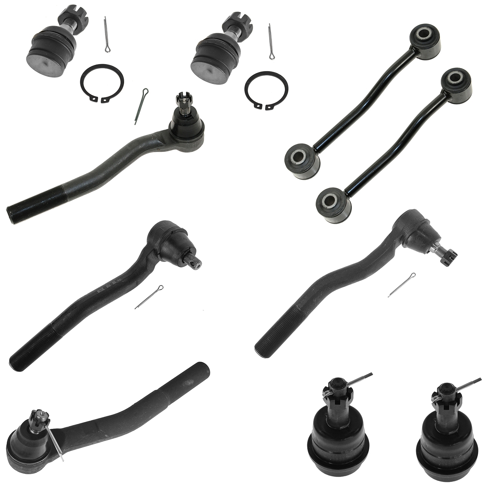 Trq 10 Piece Steering & Suspension Service Kit For 99-04 Grand Cherokee, Suspension Parts, Trq 10 Piece Steering & Suspension Service Kit For 99-04 Grand Cherokee, Suspension Parts,