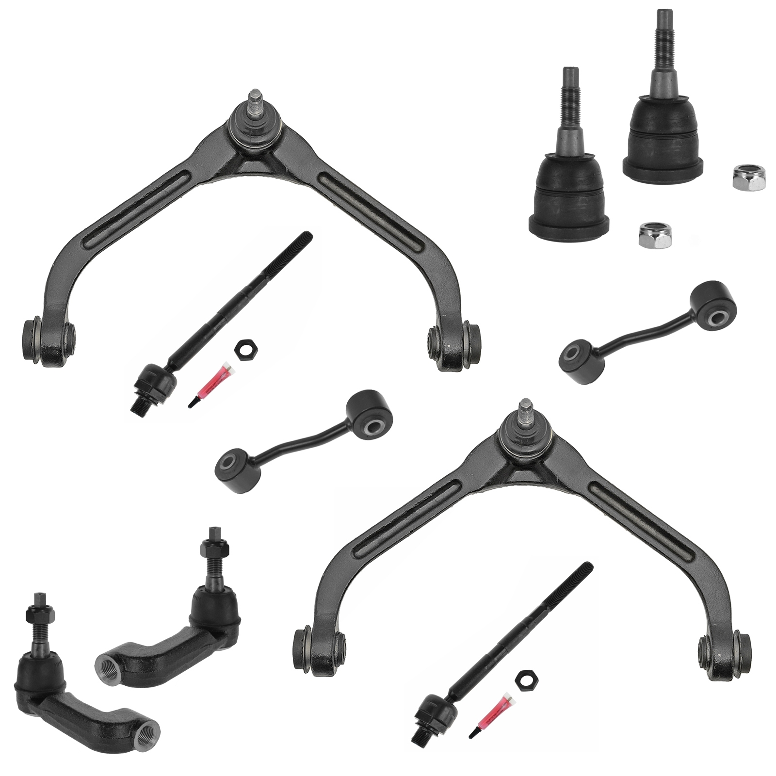 Trq 10 Piece Steering & Suspension Service Kit With Upper Control Arms For 06-07 Liberty, Trq 10 Piece Steering & Suspension Service Kit With Upper Control Arms For 06-07 Liberty,