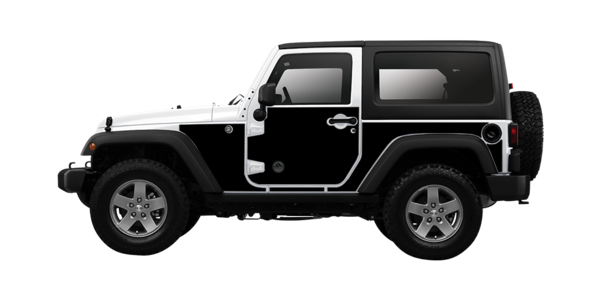 Mek Magnet Matte Black Removable Wraps Magnetic Armor For 2007-2018 Jeep Wrangler Jk 2-Door | 07-18 Mek Magnet Matte Black Removable Wraps Magnetic Armor For 2007-2018 Jeep Wrangler Jk 2-Door | 07-18