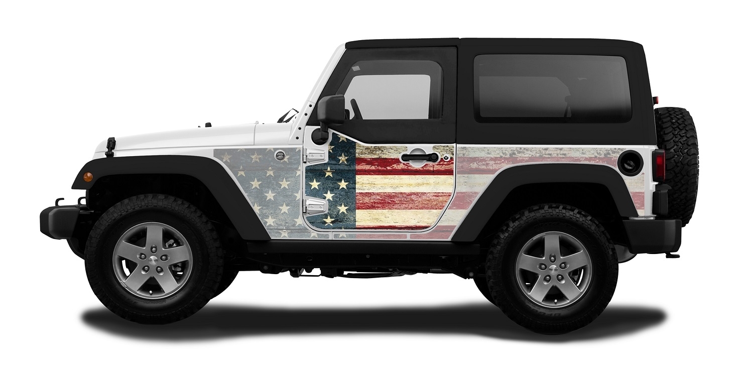 Mek Magnet The Patriot Removable Wraps Magnetic Armor, Half Doors For 2007-2018 Jeep Wrangler Jk Mek Magnet The Patriot Removable Wraps Magnetic Armor, Half Doors For 2007-2018 Jeep Wrangler Jk