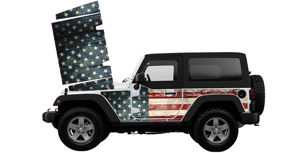 Mek Magnet The Patriot Removable Magnetic Hood Trail Armor For 2007-2018 Jeep Wrangler Jk | 07-18 Mek Magnet The Patriot Removable Magnetic Hood Trail Armor For 2007-2018 Jeep Wrangler Jk | 07-18