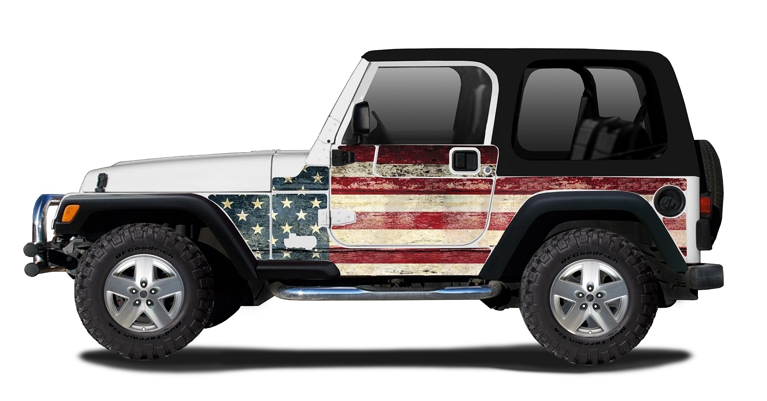 Mek Magnet The Patriot Removable Wraps Magnetic Armor For 1997-2006 Jeep Wrangler Tj | 97-06 Jeep Mek Magnet The Patriot Removable Wraps Magnetic Armor For 1997-2006 Jeep Wrangler Tj | 97-06 Jeep