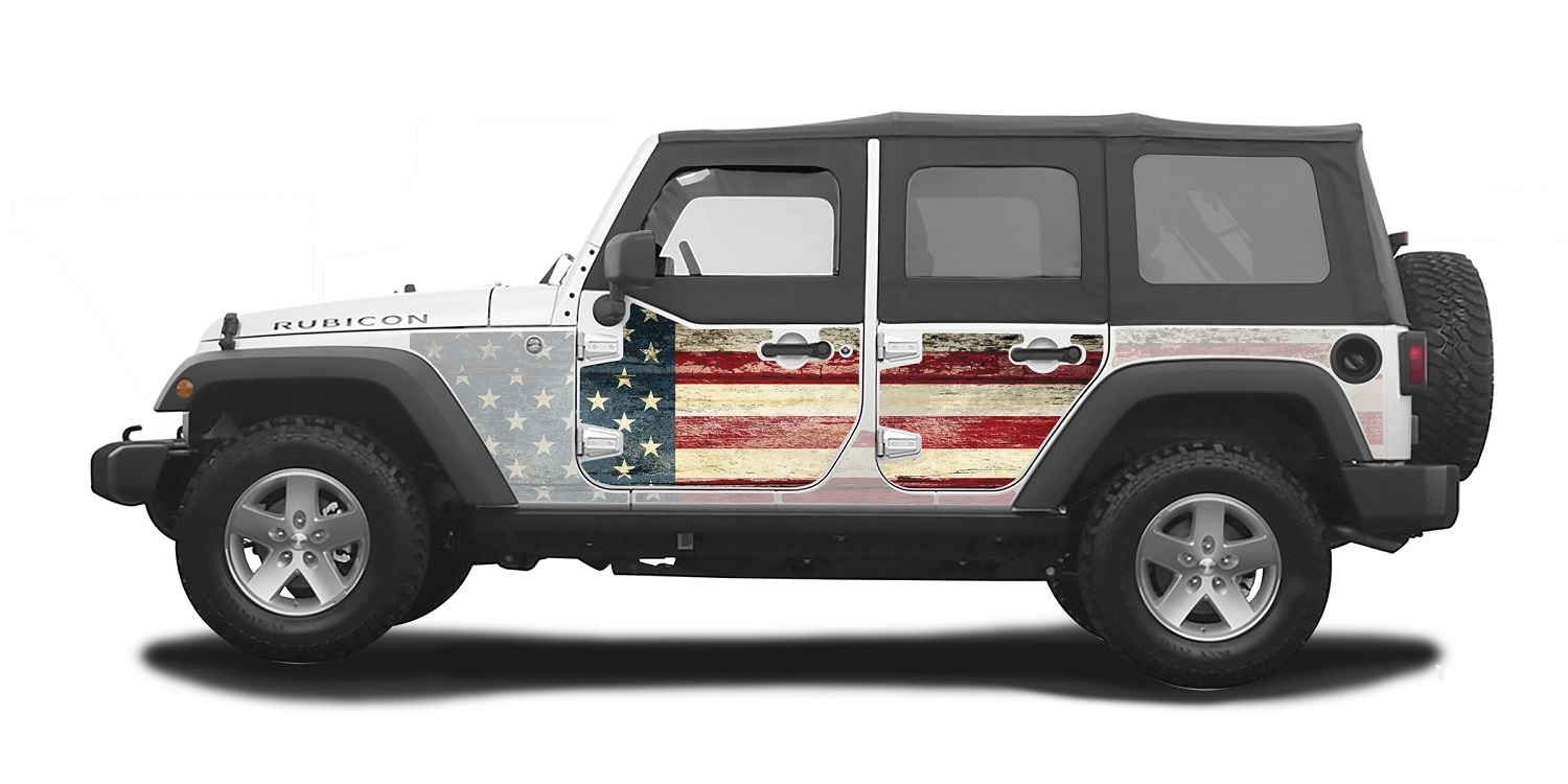 Mek Magnet The Patriot Removable Wraps Magnetic Armor, Half Doors Only For 2007-2018 Jeep Wrangler Mek Magnet The Patriot Removable Wraps Magnetic Armor, Half Doors Only For 2007-2018 Jeep Wrangler