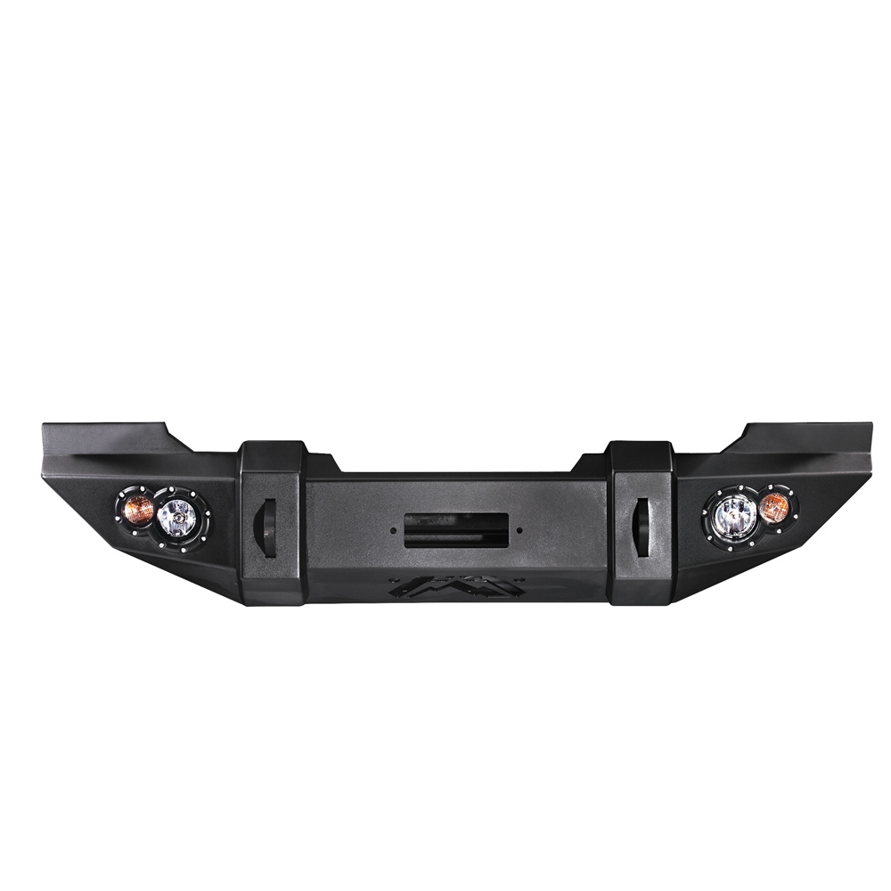 Fab Fours Jk Lifestyle Front Winch Bumper Without Grill Guard, Bare | 2007-2018 Jeep Wrangler JK &