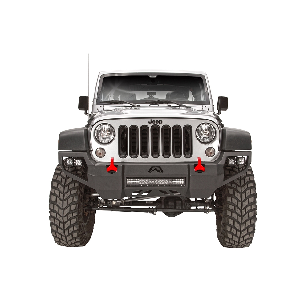 Fab Fours Jk Vengeance Front Bumper, No Guard, Bare | 2007-2018 Jeep Wrangler JK & Wrangler JK