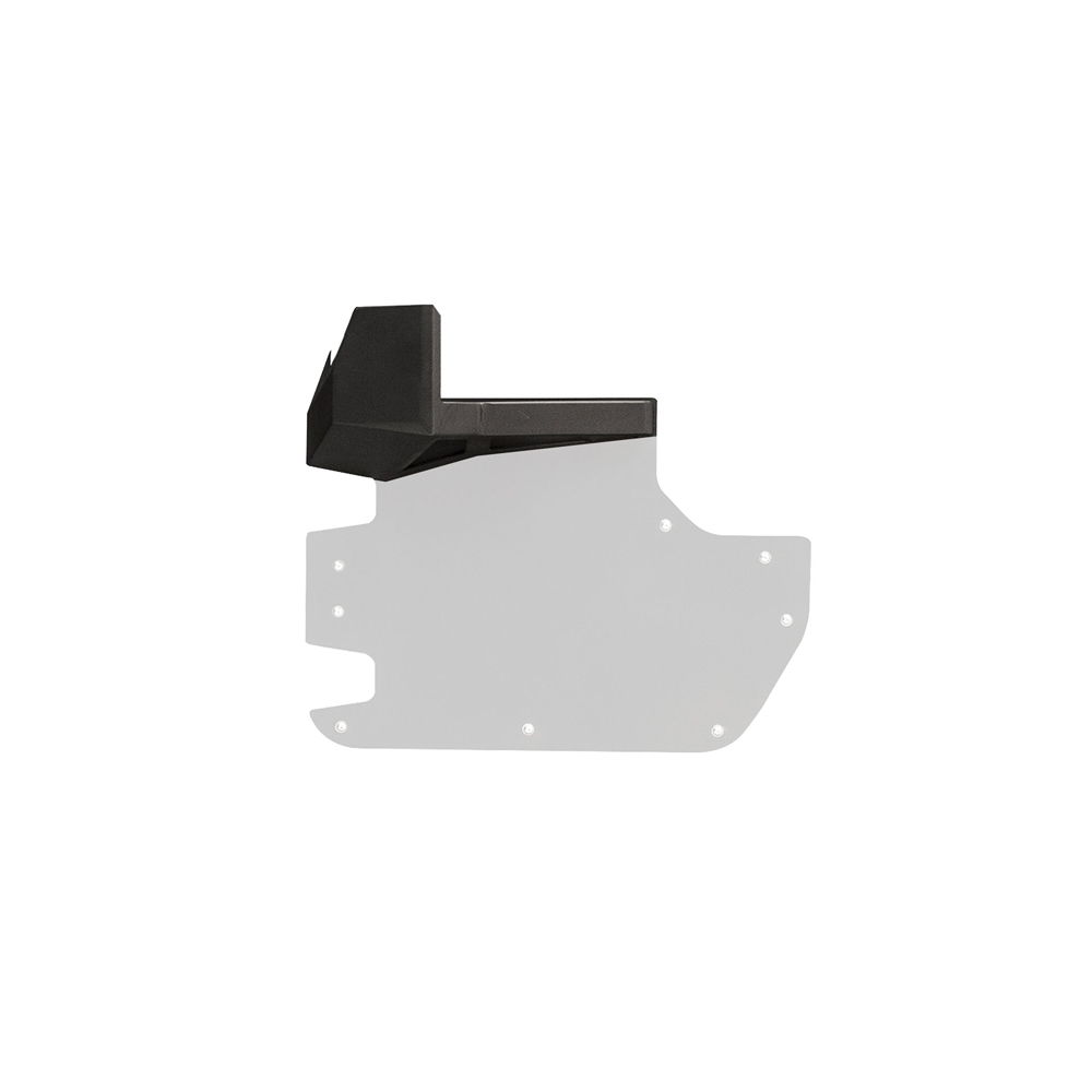 Fab Fours Jk Front Door Skin Mirror Protectors, Bare Steel, Pair | 2007-2018 Jeep Wrangler JK &