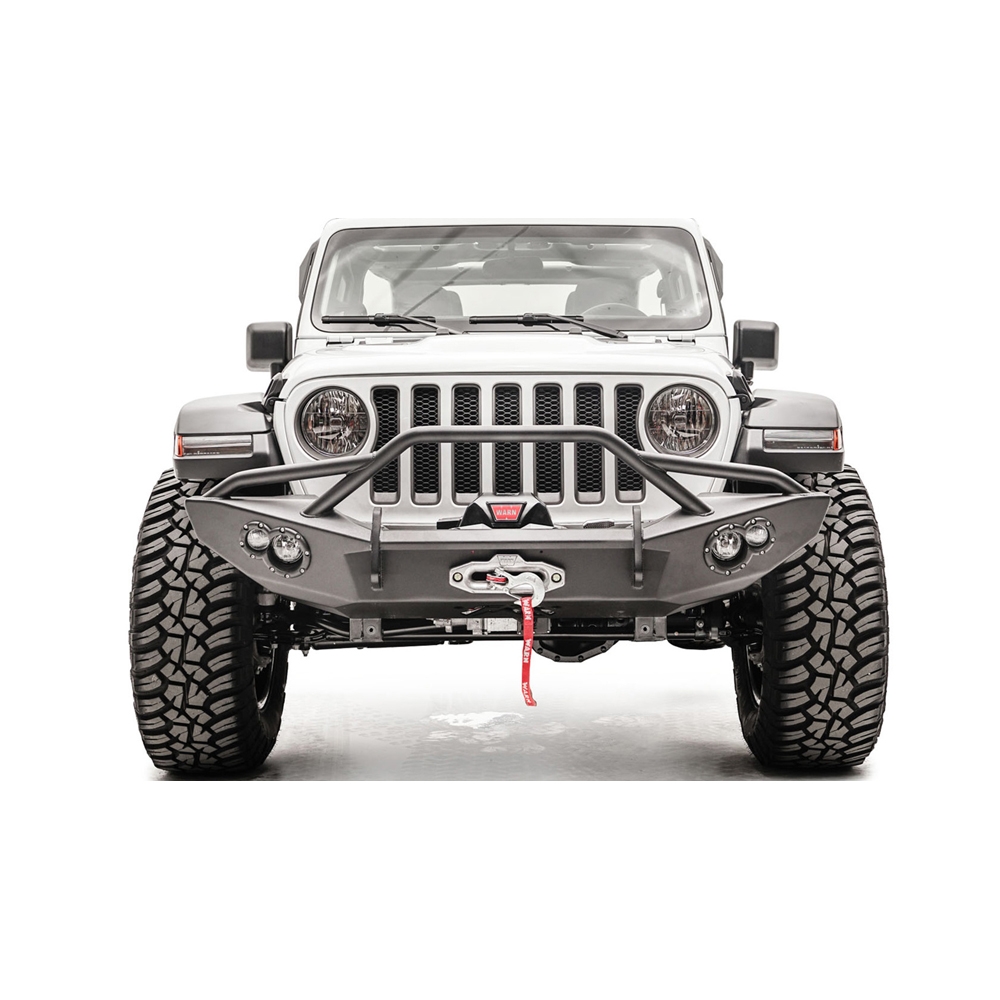 Fab Fours Lifestyle Front Winch Bumper With Grill Guard And 1