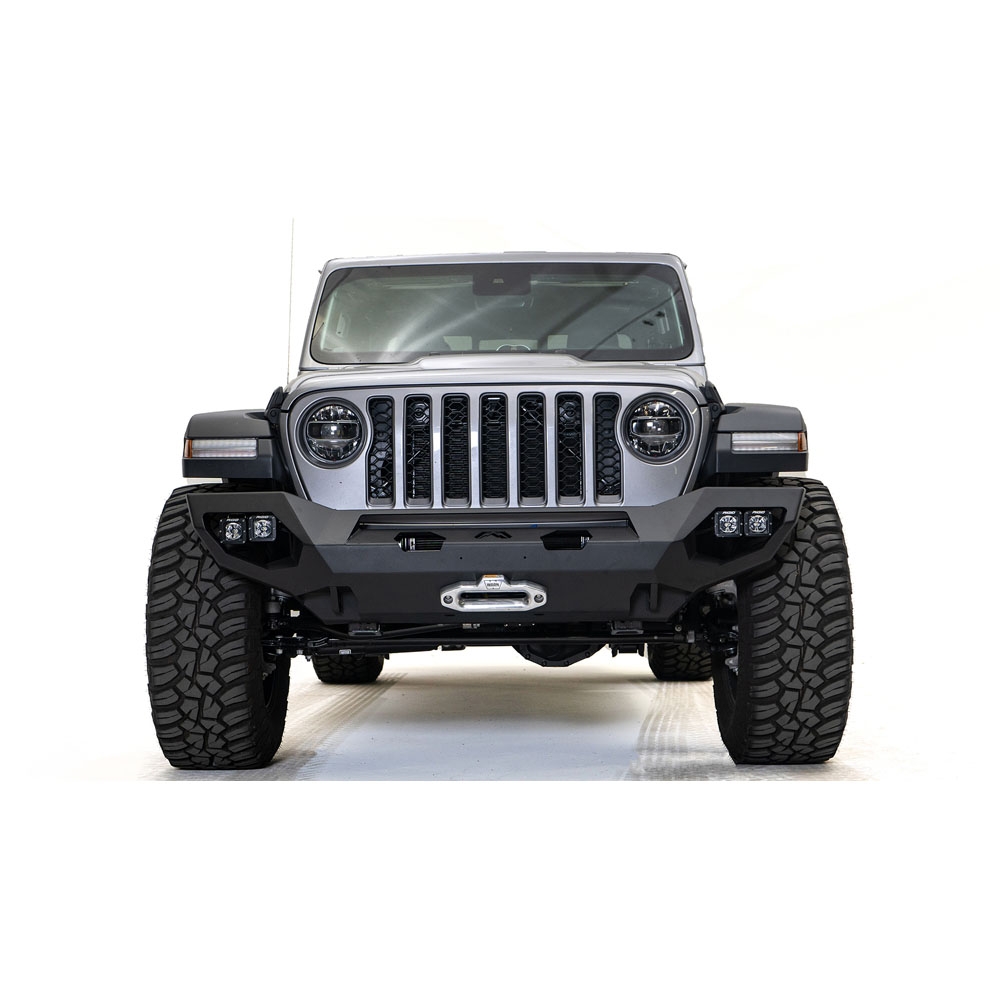 Fab Fours Jl/jt Matrix Front Bumper, No Guard, Bare Steel | 2018-2020 Jeep Wrangler JL/JLU &