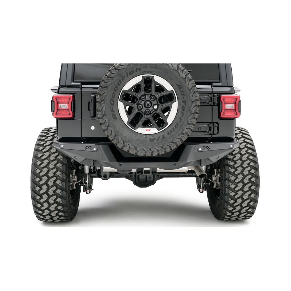 Fab Fours Jl Rear Bumper, Bare Steel | 2018-2019 Jeep Wrangler JL & Wrangler JL Unlimited,