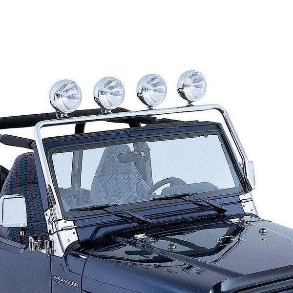 Rugged Ridge Full Frame Light Bar, Stainless Steel | 1997-2006 Jeep Wrangler TJ, 7481 Rugged Ridge Full Frame Light Bar, Stainless Steel | 1997-2006 Jeep Wrangler TJ, 7481