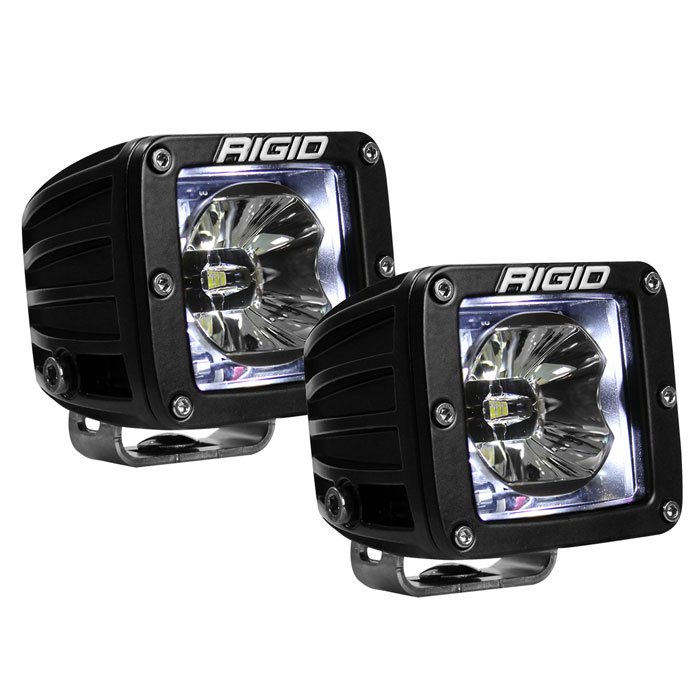 Rigid Industries Radiance Pod Led Lights, White, Pair, RIG-20200 Rigid Industries Radiance Pod Led Lights, White, Pair, RIG-20200
