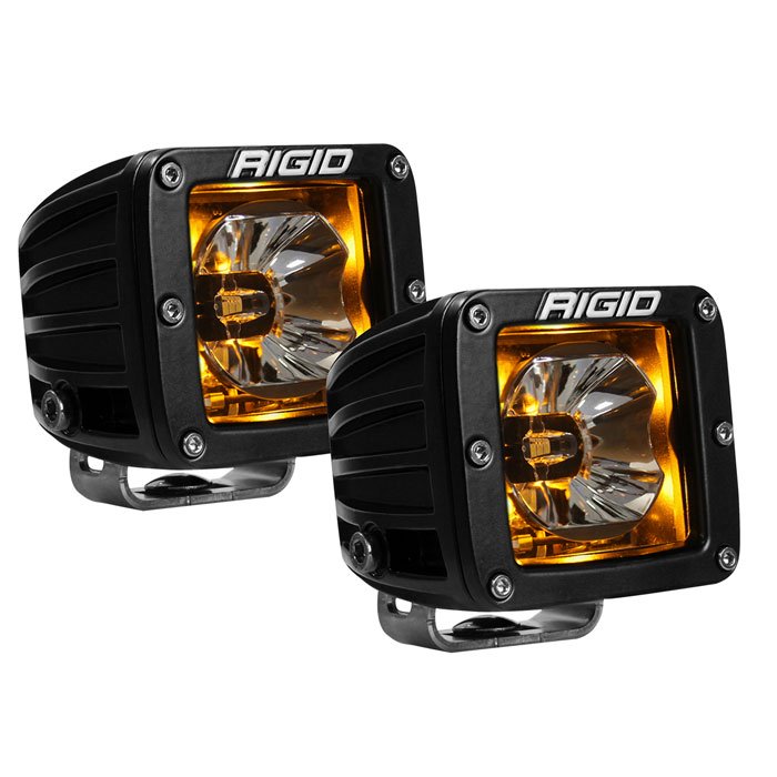 Rigid Industries Radiance Pod Led Lights, Amber, Pair, RIG-20204 Rigid Industries Radiance Pod Led Lights, Amber, Pair, RIG-20204