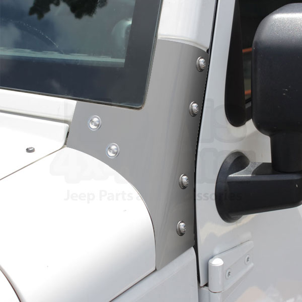 Kentrol Windshield Supports, Stainless Steel, Pair | 2007-2017 Jeep Wrangler JK & Wrangler Kentrol Windshield Supports, Stainless Steel, Pair | 2007-2017 Jeep Wrangler JK & Wrangler