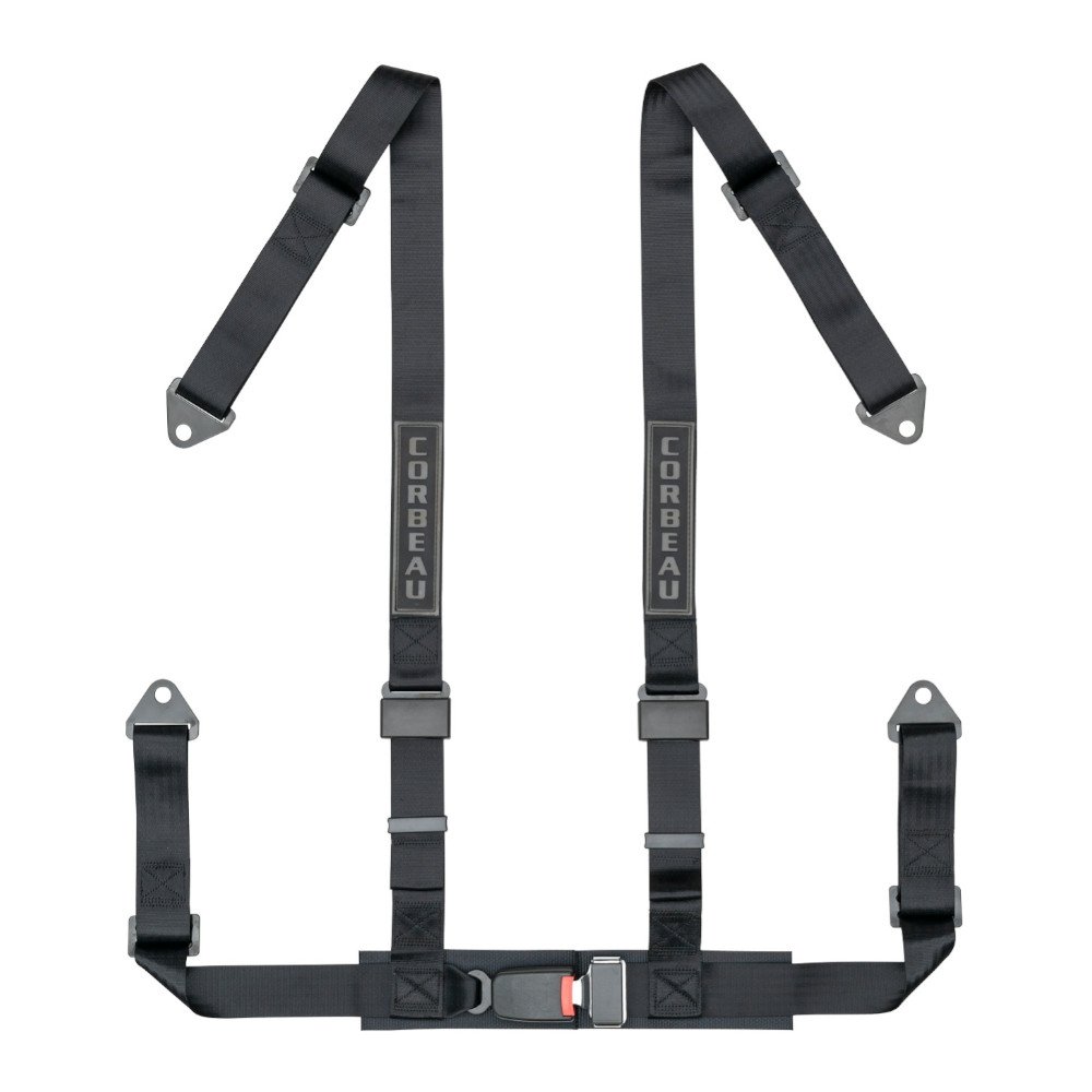 Corbeau 2 Inch Harness Belt 4 Point Black Bolt-In | Fits Corbeau Jeep Seats, 44001B Corbeau 2 Inch Harness Belt 4 Point Black Bolt-In | Fits Corbeau Jeep Seats, 44001B