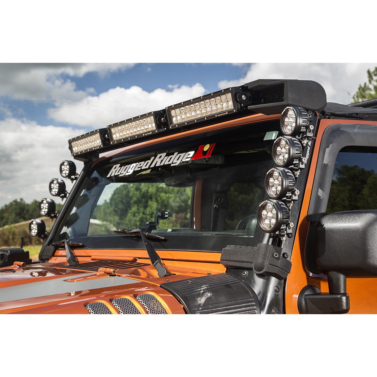 Rugged Ridge Elite Fast Track Modular Led Bar Mount | 2007-2017 Jeep Wrangler JK & Wrangler Rugged Ridge Elite Fast Track Modular Led Bar Mount | 2007-2017 Jeep Wrangler JK & Wrangler