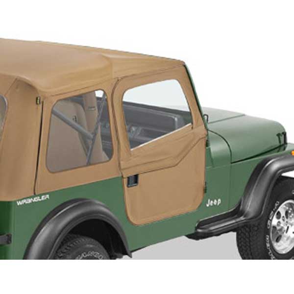 Bestop 2-Piece Doors For Supertop/sunrider, in Spice Brown, Pair | 1976-1986 Jeep CJ7, 51778-37 Bestop 2-Piece Doors For Supertop/sunrider, in Spice Brown, Pair | 1976-1986 Jeep CJ7, 51778-37