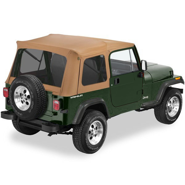 Bestop Supertop With Tinted Rear Windows, Complete Soft Top, Fits Full Steel Doors | 1976-1995 Jeep