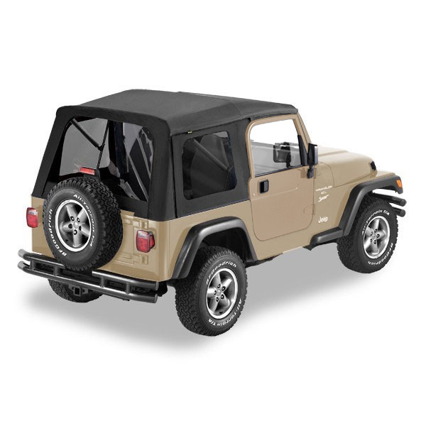 Bestop Supertop With Tinted Rear Windows, No Doors, Complete Soft Top | 1997-2006 Jeep Wrangler TJ, Bestop Supertop With Tinted Rear Windows, No Doors, Complete Soft Top | 1997-2006 Jeep Wrangler TJ,