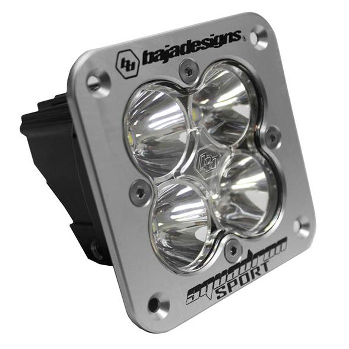 Baja Designs Squadron Sport Spot Beam Led Light, Flush Mount, Black, BAJA-551001 Baja Designs Squadron Sport Spot Beam Led Light, Flush Mount, Black, BAJA-551001