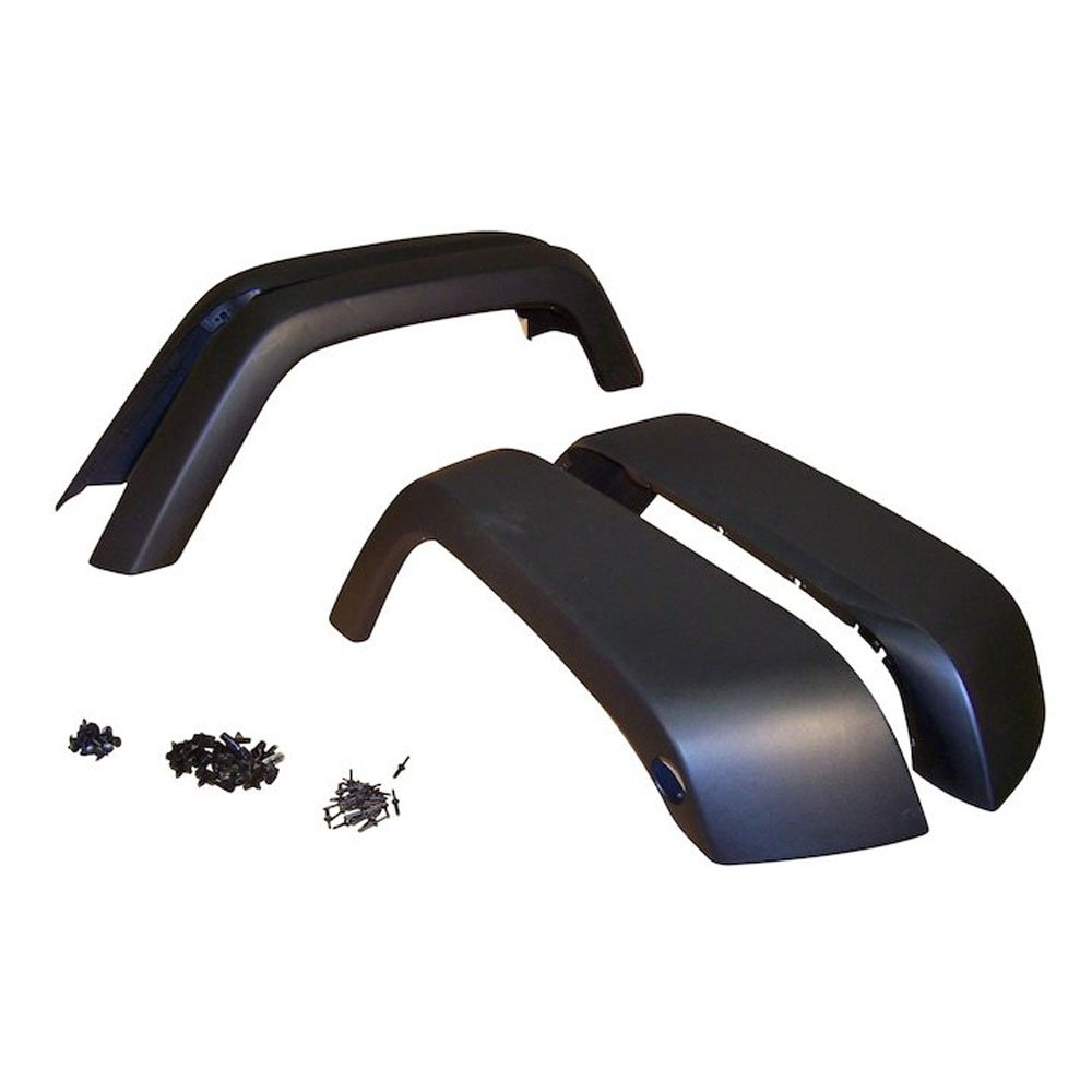 Crown Fender Flare Kit, Textured Black, Set Of 4 | 2007-2017 Jeep Wrangler JK & Wrangler JK