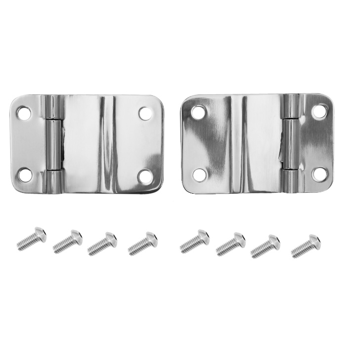 Smittybilt Tailgate Hinges, Stainless Steel, Pair | 1976-1986 Jeep CJ7, 7419