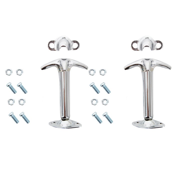 Jeep Rugged Ridge Hood Catch Kit, Chrome, Pair | 1955-1995 , 7501 Jeep Rugged Ridge Hood Catch Kit, Chrome, Pair | 1955-1995 , 7501