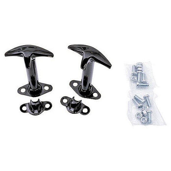 Hood Catch Kit, Black, Pair | 1945-1995 Jeep CJ's & Wrangler YJ (see more info), 7601 Hood Catch Kit, Black, Pair | 1945-1995 Jeep CJ's & Wrangler YJ (see more info), 7601