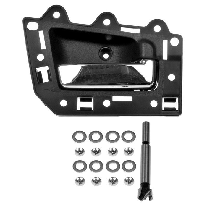 Dorman Front Interior Door Handle, Right Side, Black With Chrome Lever | 2005-2010 Jeep Grand Dorman Front Interior Door Handle, Right Side, Black With Chrome Lever | 2005-2010 Jeep Grand