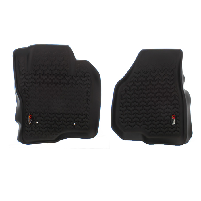Rugged Ridge All Terrain Front Floor Liners, Black, Pair | 1999-2007 Ford F-250 & F-350, 82902.08 Rugged Ridge All Terrain Front Floor Liners, Black, Pair | 1999-2007 Ford F-250 & F-350, 82902.08