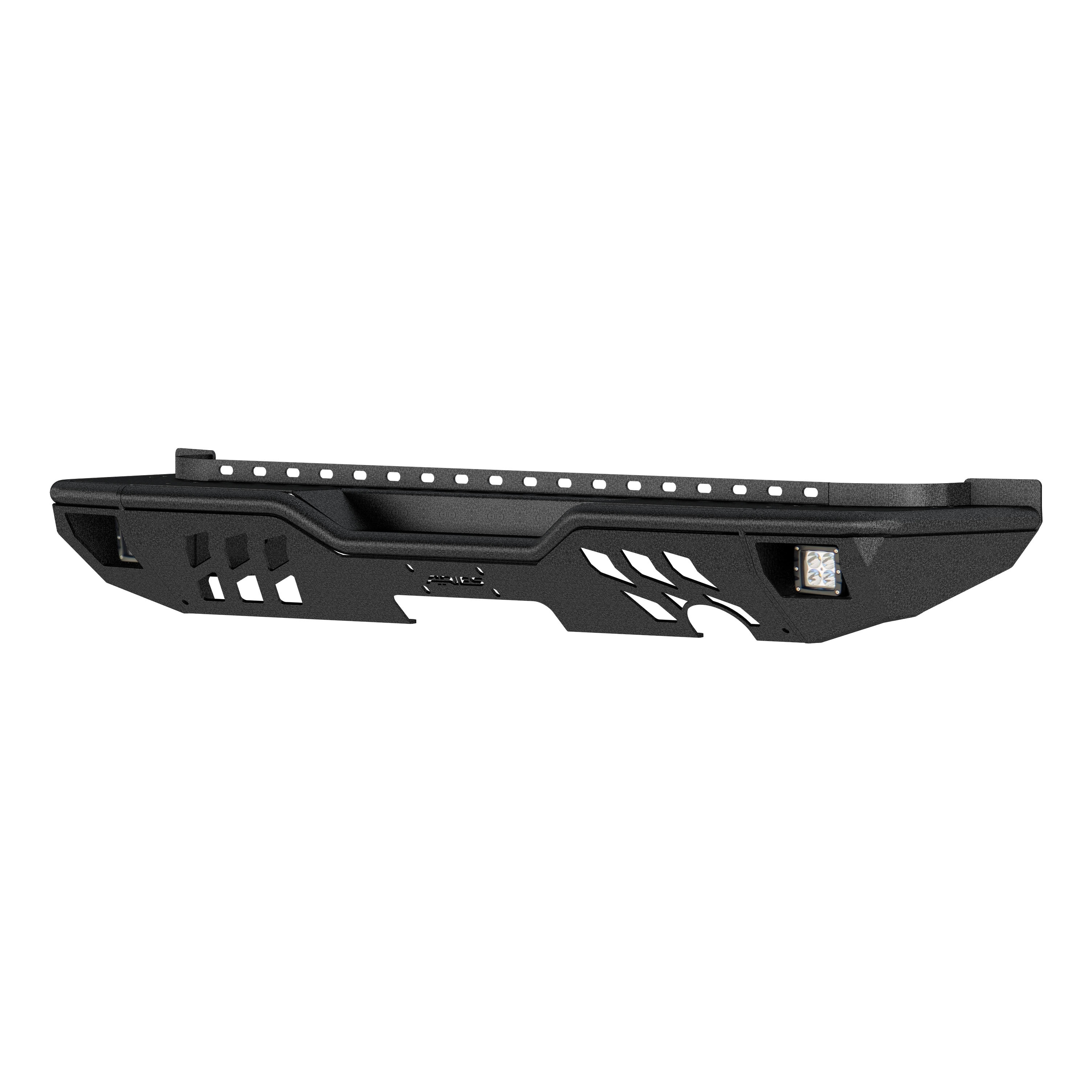 Aries Trailchaser Rear Bumper With Led Lights, Textured Black Steel | 2007-2018 Jeep Wrangler JK & Aries Trailchaser Rear Bumper With Led Lights, Textured Black Steel | 2007-2018 Jeep Wrangler JK &