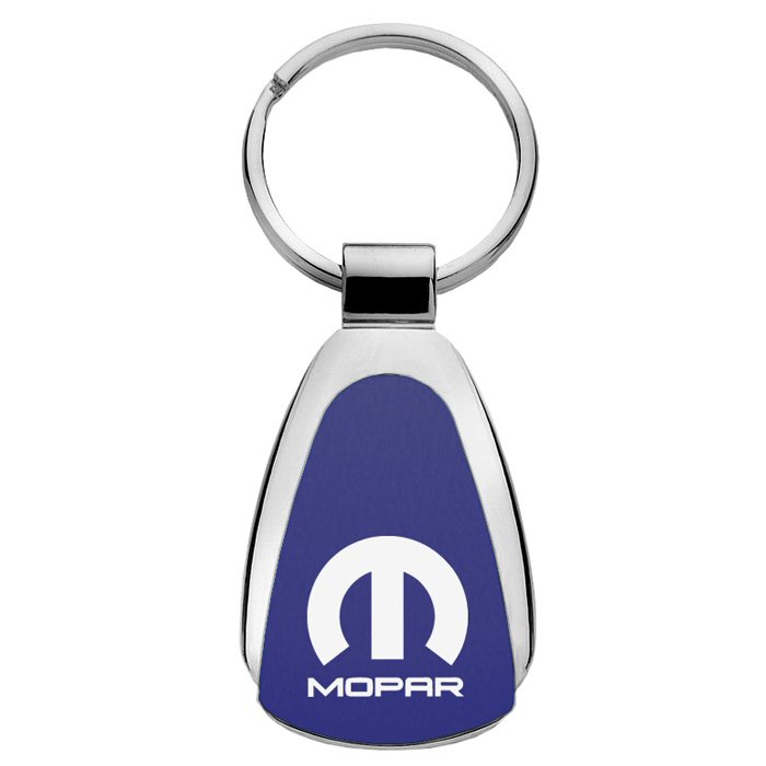 Au-Tomotive Gold Teardrop Keychain With Mopar Logo, Blue, AGI-KCBMOP