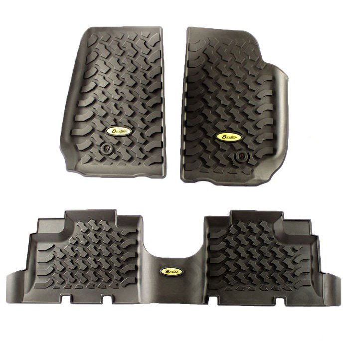 Bestop Front And Rear Floor Liner Kit, Black (3-Pieces) | 2007-2013 Jeep Wrangler Unlimited JK Bestop Front And Rear Floor Liner Kit, Black (3-Pieces) | 2007-2013 Jeep Wrangler Unlimited JK