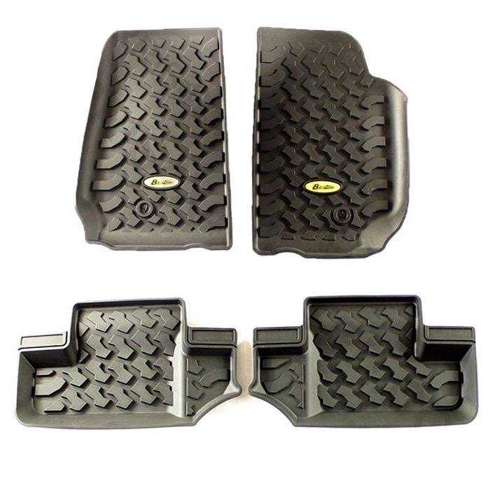 Bestop Front And Rear Floor Liner Kit, Black (4-Pieces) | 2011-2013 Jeep Wrangler JK (2-Door Bestop Front And Rear Floor Liner Kit, Black (4-Pieces) | 2011-2013 Jeep Wrangler JK (2-Door
