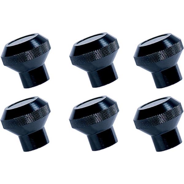 Rugged Ridge Dash Knob Set, Billet Aluminum, Black | 1976-1986 Jeep CJ5, CJ7, CJ8 Scrambler, Rugged Ridge Dash Knob Set, Billet Aluminum, Black | 1976-1986 Jeep CJ5, CJ7, CJ8 Scrambler,