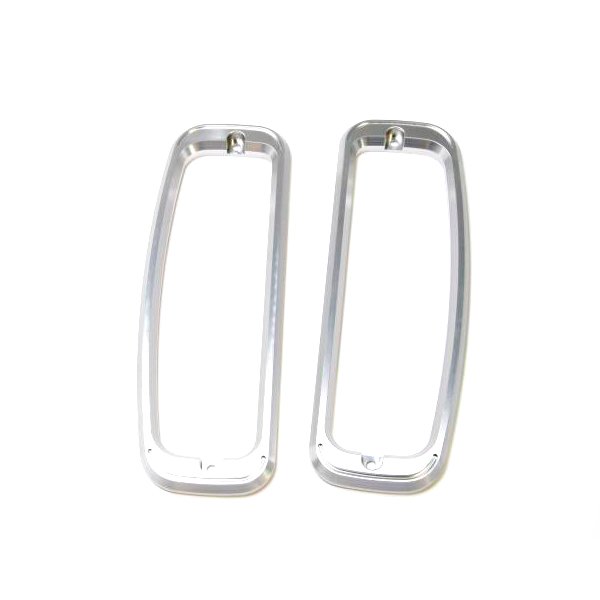 Drake Off Road Tail Light Bezels, Billet Aluminum, Pair | 1966-1977 Ford Bronco, C7TZ-99279A67B Drake Off Road Tail Light Bezels, Billet Aluminum, Pair | 1966-1977 Ford Bronco, C7TZ-99279A67B