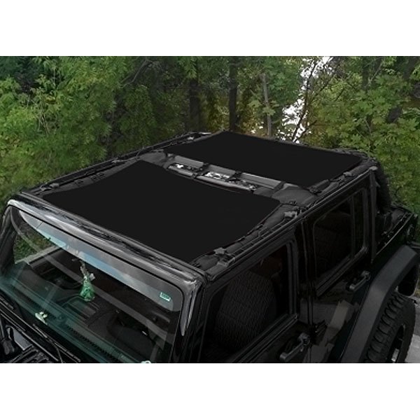 Dirtydog 4X4 Rear Sun Screen, Black (1-Piece) | 2007-2017 Jeep Wrangler Unlimited JK (4-Door Dirtydog 4X4 Rear Sun Screen, Black (1-Piece) | 2007-2017 Jeep Wrangler Unlimited JK (4-Door