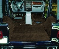 Seatz Deluxe Cut Pile Carpet, Complete, Black | 2004-2006 Jeep Wrangler Unlimited TJL, 79802-05C