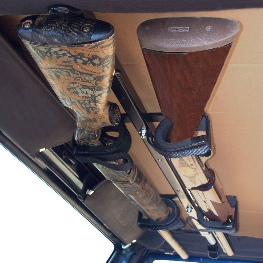 Great Day Inc. Quick-Draw Overhead Gun Rack, Aluminum, (Black Powder Coat) | 1987-2017 Jeep Great Day Inc. Quick-Draw Overhead Gun Rack, Aluminum, (Black Powder Coat) | 1987-2017 Jeep