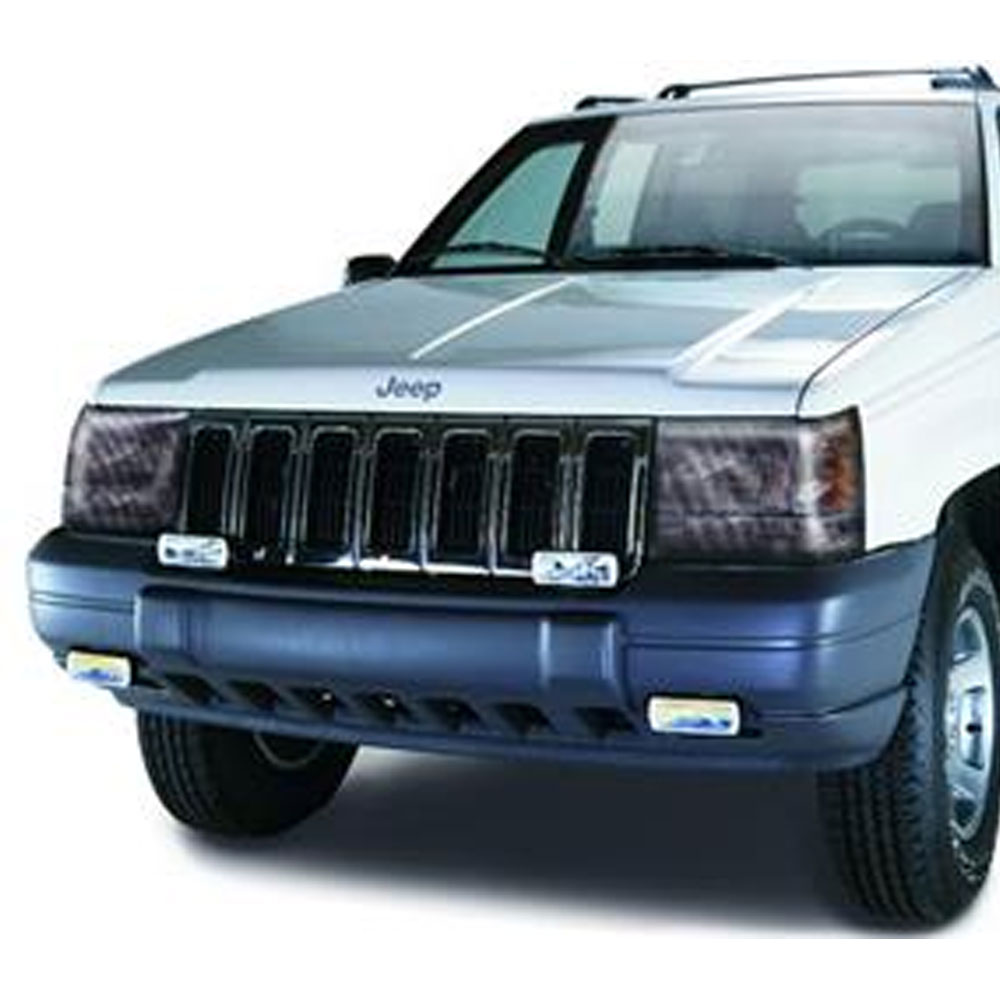 Gt Styling Carbon Fiber Headlight Covers, Smoke, Pair | 1993-1998 Jeep Grand Cherokee ZJ, GT0979X