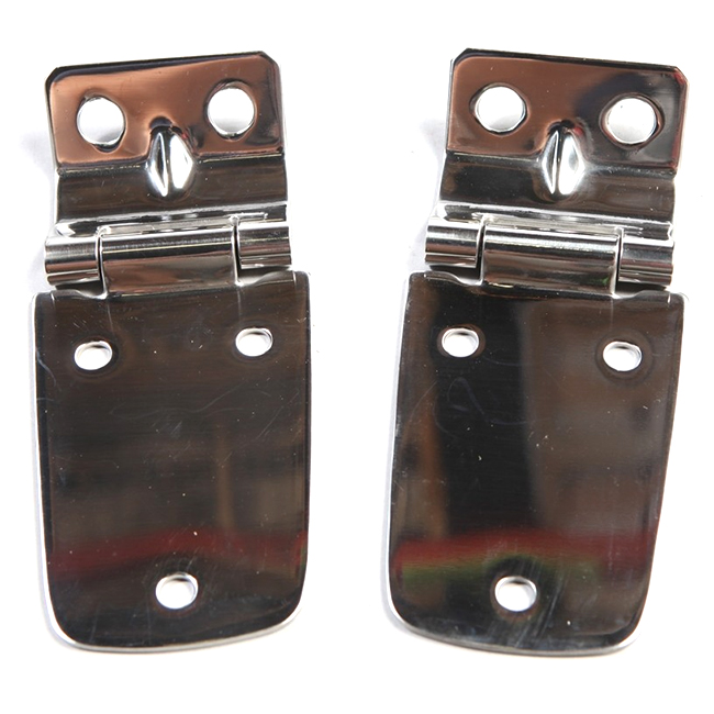 Rugged Ridge Hood Hinges, Stainless Steel, Pair | 1997-2006 Jeep Wrangler TJ & Wrangler Unlimited Rugged Ridge Hood Hinges, Stainless Steel, Pair | 1997-2006 Jeep Wrangler TJ & Wrangler Unlimited