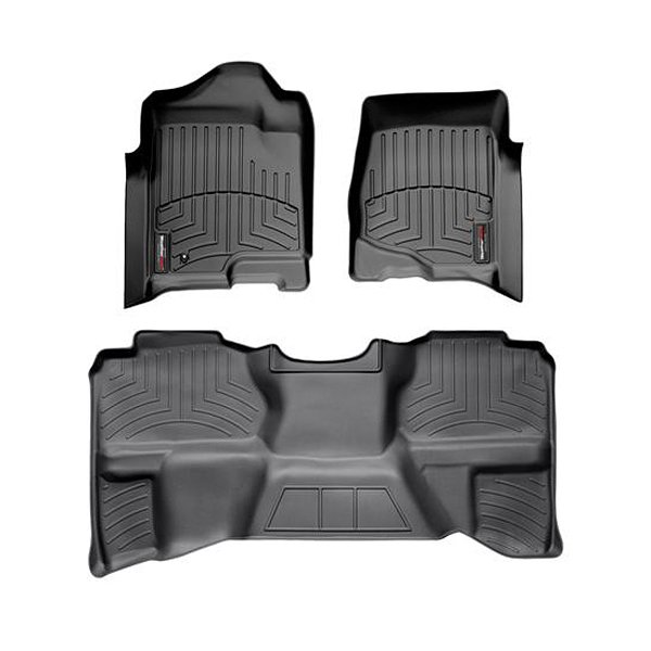 Weathertech Digitalfit Front And Rear Floorliners, 3 Piece Set, Black | 2007-2013 Chevrolet Weathertech Digitalfit Front And Rear Floorliners, 3 Piece Set, Black | 2007-2013 Chevrolet