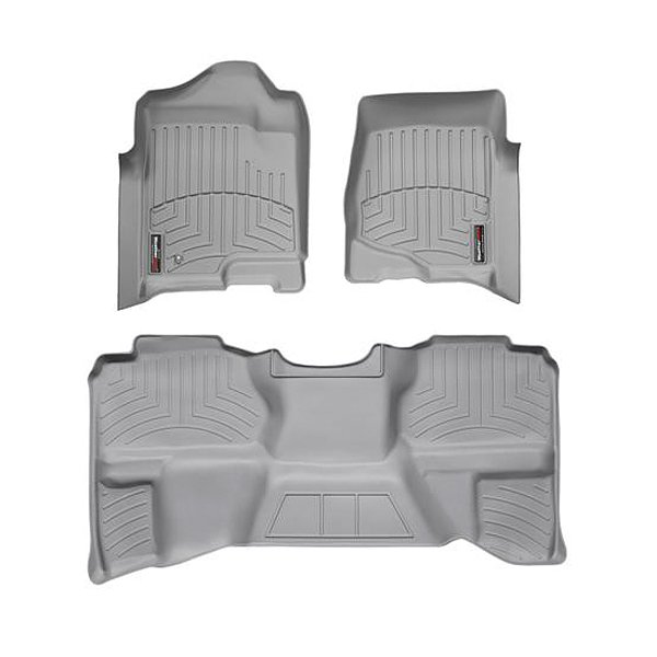 Weathertech Digitalfit Front And Rear Floorliners, 3 Piece Set, Grey | 2007-2013 Chevrolet Weathertech Digitalfit Front And Rear Floorliners, 3 Piece Set, Grey | 2007-2013 Chevrolet