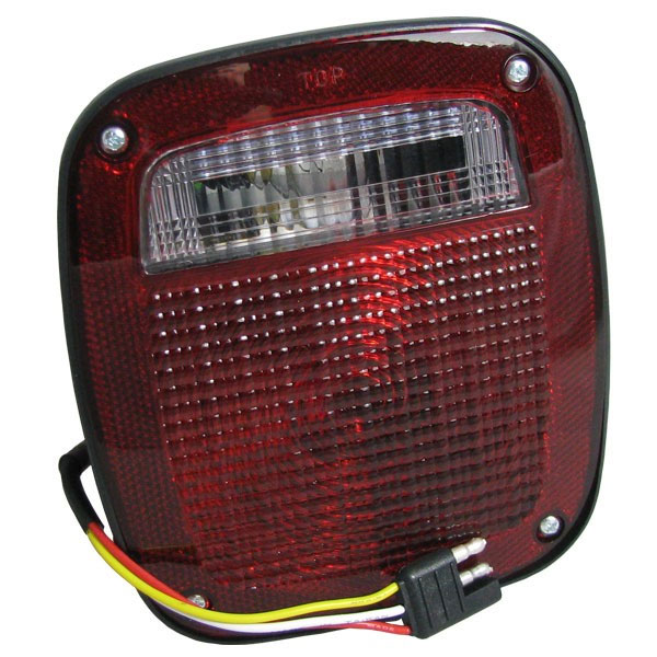 Crown Replacement Tail Light Assembly, Left, Black Housing | 1976-1980 Jeep CJ5, CJ7, 5457197 Crown Replacement Tail Light Assembly, Left, Black Housing | 1976-1980 Jeep CJ5, CJ7, 5457197