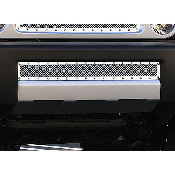 T-Rex X-Metal Series Studded Front Bumper Grille, Polished Stainless Steel | 2007-2013 Toyota FJ
