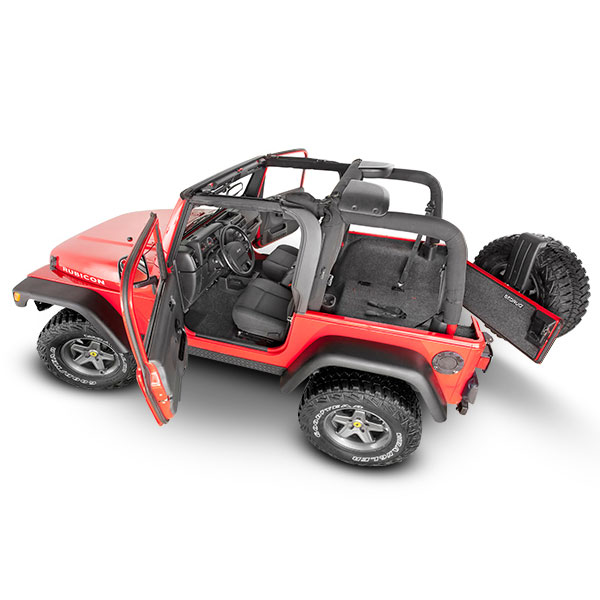 Bedrug Premium Front Floor Liner Kit, 3-Piece Set | 1997-2006 Jeep Wrangler TJ & Unlimited TJL, Bedrug Premium Front Floor Liner Kit, 3-Piece Set | 1997-2006 Jeep Wrangler TJ & Unlimited TJL,